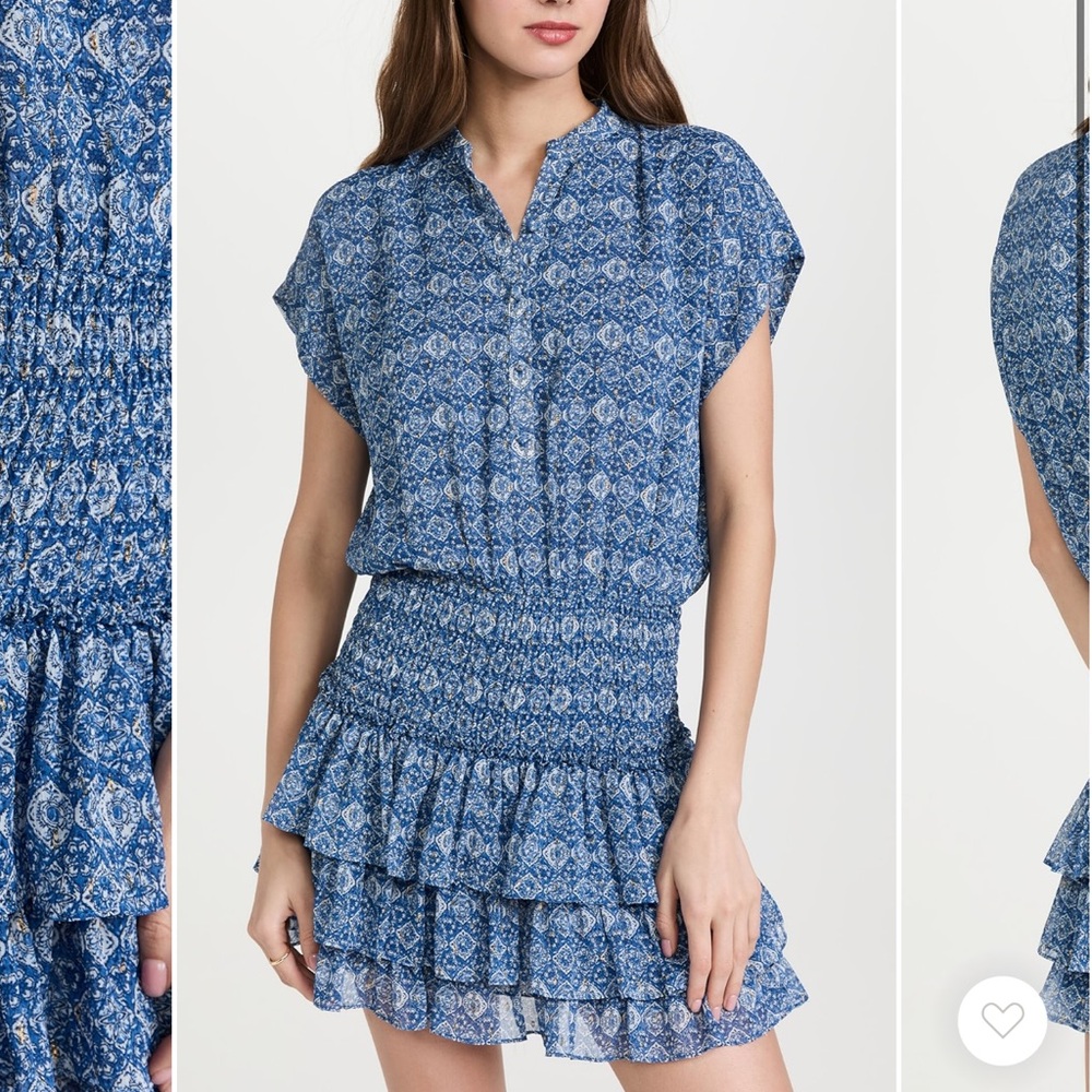 MISA Eloisa mini ruffle dress size small like new